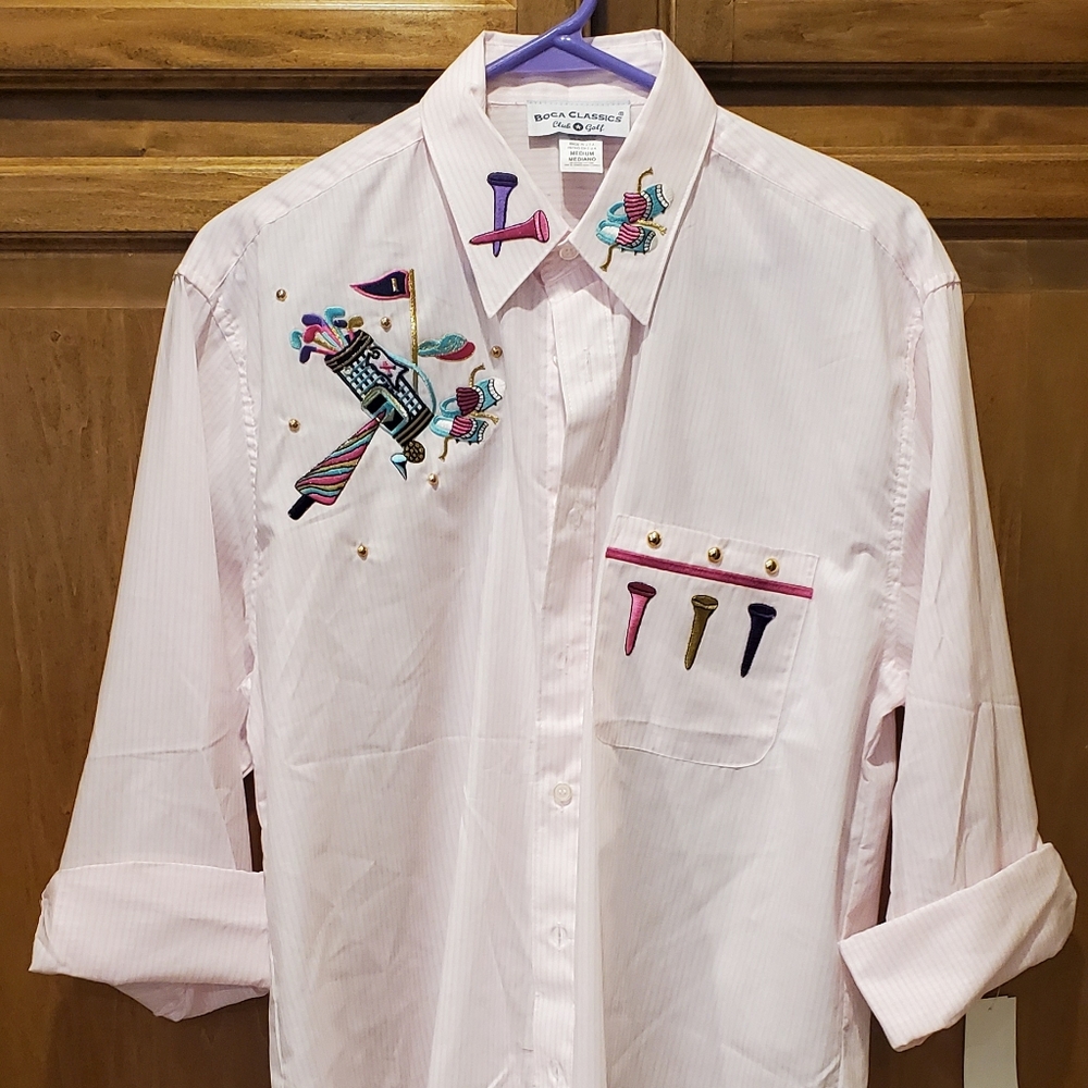 BOCA CLASSICS CLUB GOLF BUTTON DOWN SHIRT